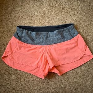 Lululemon Athletica Pink and Gray Athletic Shorts